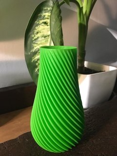 Florero Espiral Verde