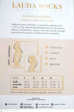 Medias Lauda Socks Maternidad (panty) 15-20 Mm Hg - comprar online