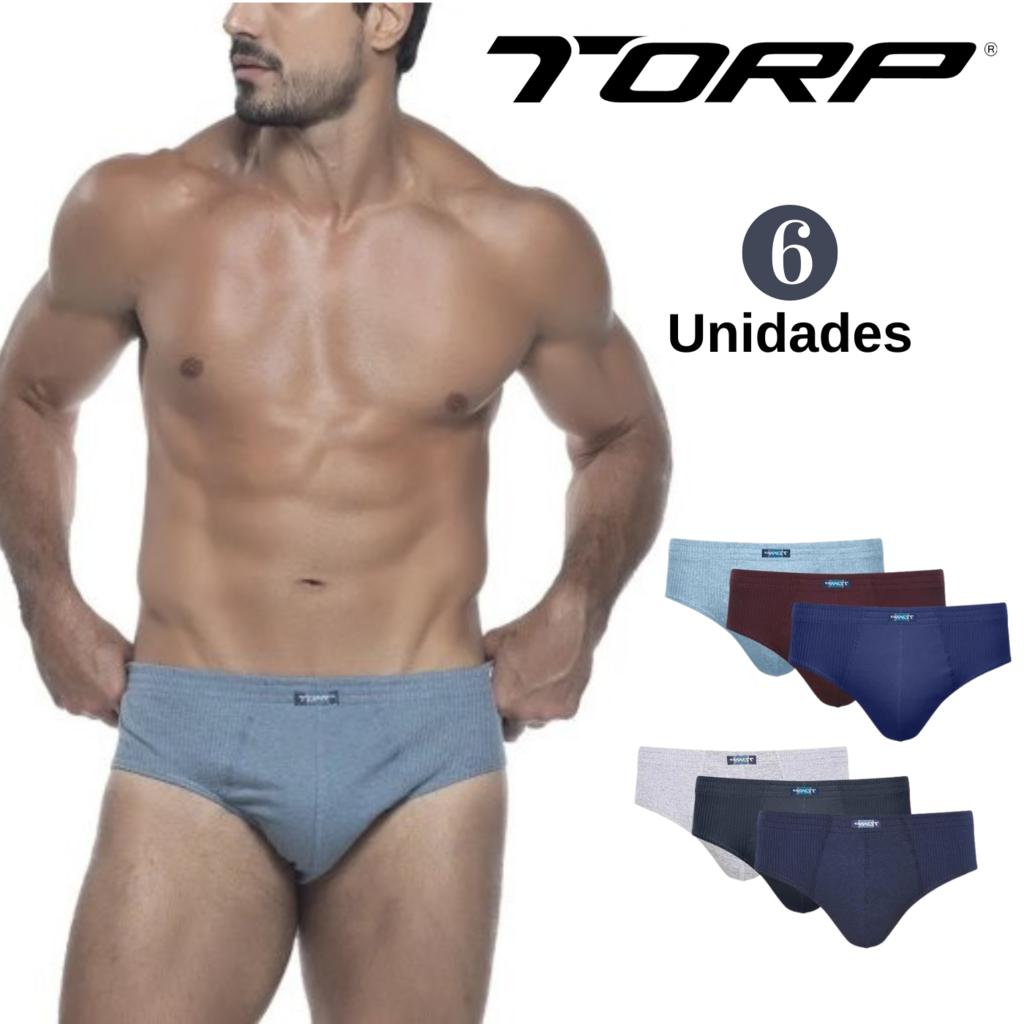 Kit Cueca Slip Underwear 6 Peç…