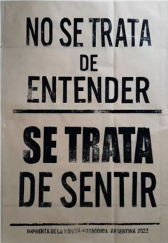 No se trata de entender - AFICHES DE LA MUNDA