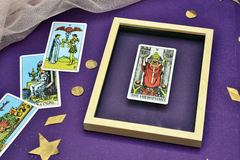 Tarot - carta enmarcada en DOBLE VIDRIO - Taller animal