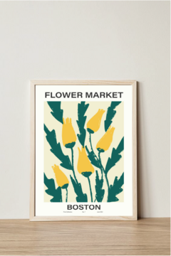 FLOWER MARKET - elegí tu ciudad (30x40) - tienda online