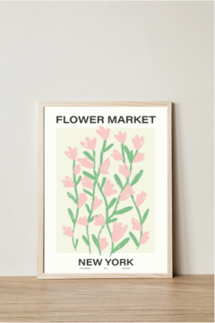 Imagen de FLOWER MARKET - elegí tu ciudad (30x40)