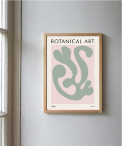 BOTANICAL ART - verde y rosa