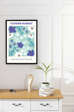 FLOWER MARKET - elegí tu ciudad (30x40) en internet