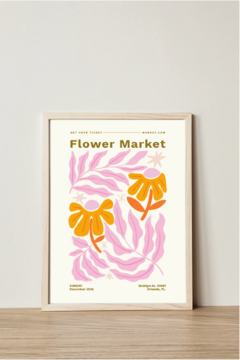 FLOWER MARKET - elegí tu ciudad (20x30) - comprar online