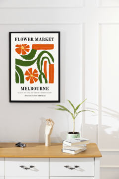 FLOWER MARKET - elegí tu ciudad (30x40) - Taller animal