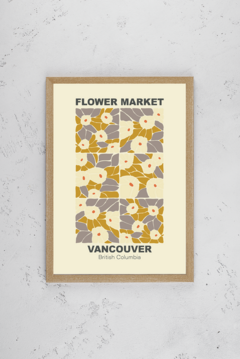 FLOWER MARKET - elegí tu ciudad (30x40) - comprar online