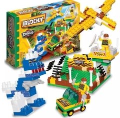 BLOCKY DINOSAURIOS Encastre tipo rasti x 150 piezas