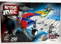 Juego Mecano Armamec 250 Piezas 3 En 1 Con Herrientas Reales