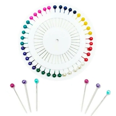 Alfinete com cabeça colorida kit com 400 peças - comprar online