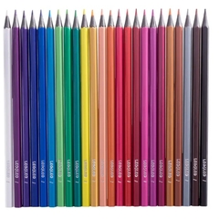 Lápis de cor 24 cores sextavado leo e leo - comprar online