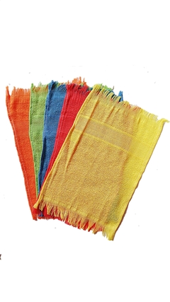 Imagem do Toalha social toalhinha de mão com 10 pçs cores sortidas