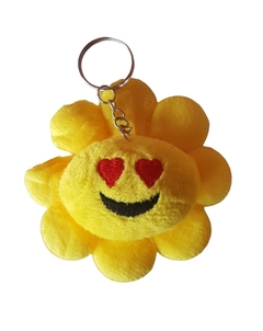 Chaveiro emoji de flor em pelucia pacote com 1 dz na internet