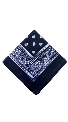 Lenço bandana em cotton kit com 6 peças cores sortidas - Bijuterias Firmesa