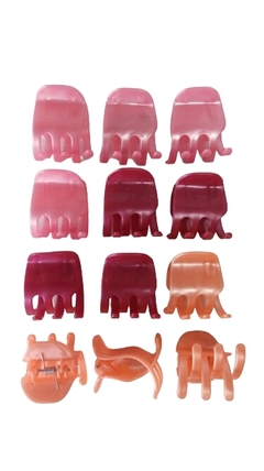 Piranha de cabelo média com 12 unidades várias cores - loja online