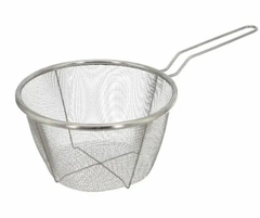 Cesto para fritura pequeno em inox malha fina - comprar online