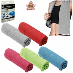 TOALHA DE MICROFIBRA ESPORTIVA TREINO FITNESS REFRESCANTE 90X30CM