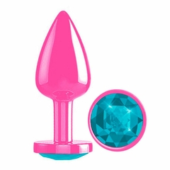Plug anal rosa com jóia - comprar online