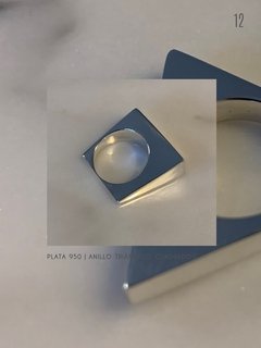 ANILLO TRIANGULO CUADRADO TRINIDAD UNIVERSAL - PLATA 950