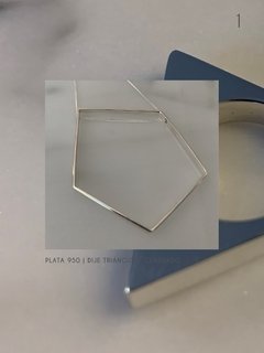 DIJE TRIANGULO CUADRADO TRINIDAD UNIVERSAL - PLATA 950