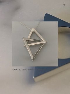 DIJE TRIANGULO DOBLE TRINIDAD UNIVERSAL - PLATA 950