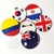 Bottons Bandeiras Países Nações Mundo - loja online
