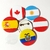 Bottons Bandeiras Países Nações Mundo - comprar online