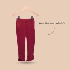 Pantalón Abril Bordo