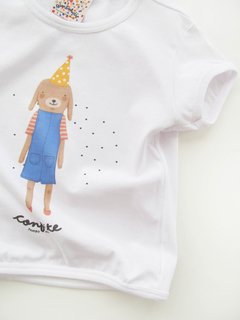 REMERA CUMPLE - Conejito Blanco