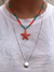 Gargantilha Estrela do Mar-banhada a ródio branco - comprar online
