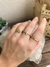 Anel Cruz com Zirconias-banhado a ouro amarelo - comprar online