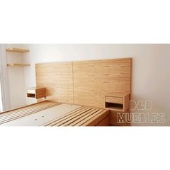 Cama 2 Plazas Box En Paraiso C/ Cajones Y Baulera + Respaldo - comprar online