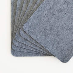 SET de 4 o 10 INDIVIDUALES de FIELTRO GRIS CLARO - comprar online