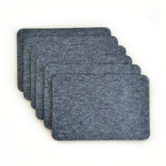 SET de 4 o 10 INDIVIDUALES de FIELTRO GRIS OSCURO - MWhome