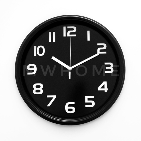 Compra Online Reloj decorativo de cocina pared negro, diseño