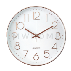 RELOJ DE PARED ROSE GOLD/WHITE