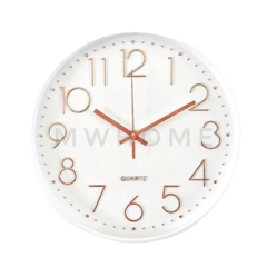 RELOJ DE PARED WHITE/ROSE GOLD