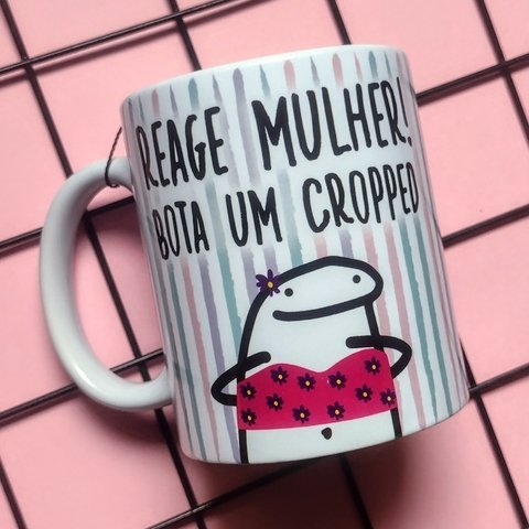 Caneca Florks Meme Nunca Foi Sorte Sempre Foi Passando Raiva