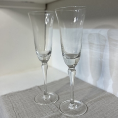 Copas champagne de cristal San Carlos - set x 4