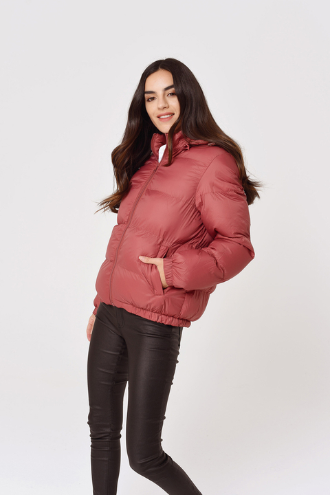 Campera Bogel Corderito Pluma Ultraliviana Brick