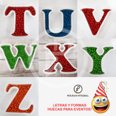 Caramelera x 1 Letras Huecas Polifan 18cm + Letras maciza de regalo (copia) en internet