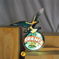 Figura con led FERNET BRANCA EN MADERA modelo 1 - comprar online