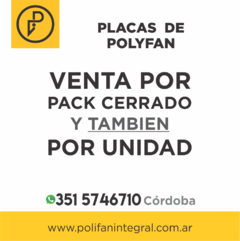 Placas Polyfan 20mm 100x60cm para Corte