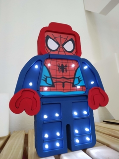 SPIDERMAN HOMBRE ARA¥A Lego 28cm alto con led