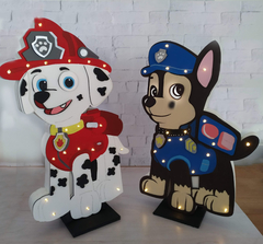 PAW PATROL CHASE madera y polifan 40cm de alto - comprar online