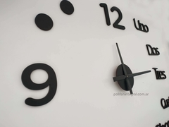 Reloj de pared 3D en madera Modelo- LETRAS ESPAÑOL en internet