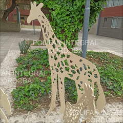 JIRAFA SAFARI CALADA 180CM ALTO en mdf 9mm