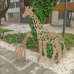 JIRAFA SAFARI CALADA 180CM ALTO en mdf 9mm - POLIFAN INTEGRAL