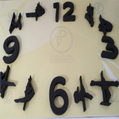 Reloj de pared 3D en madera Modelo-POLE sport